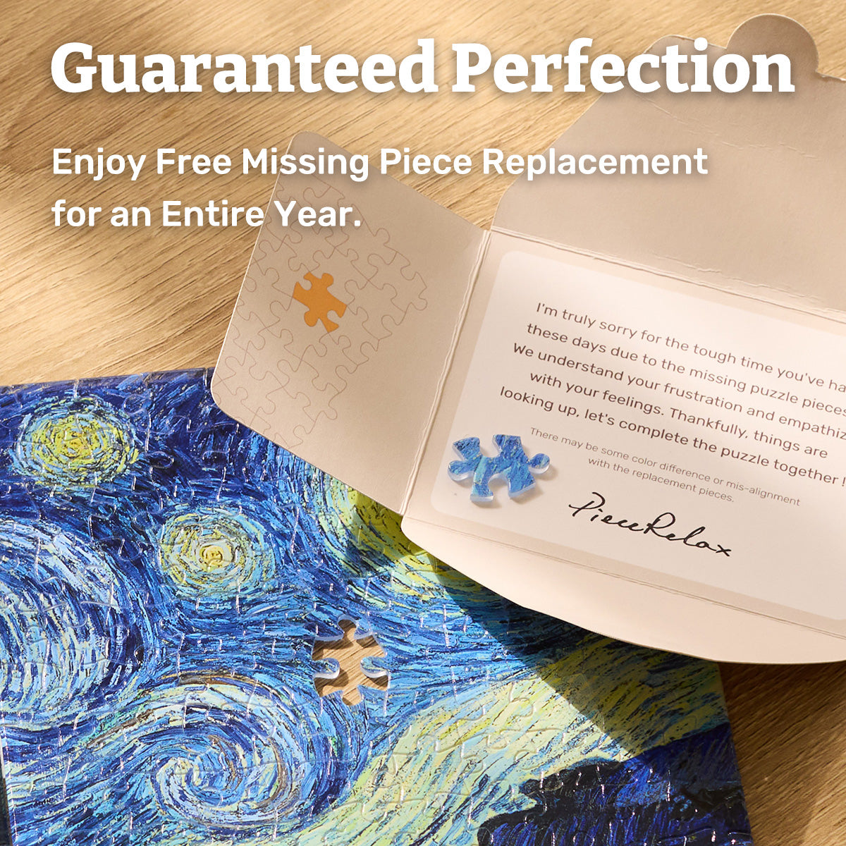 PieceRelax-products-benefit-Puzzle_Journal-missing piece replacement