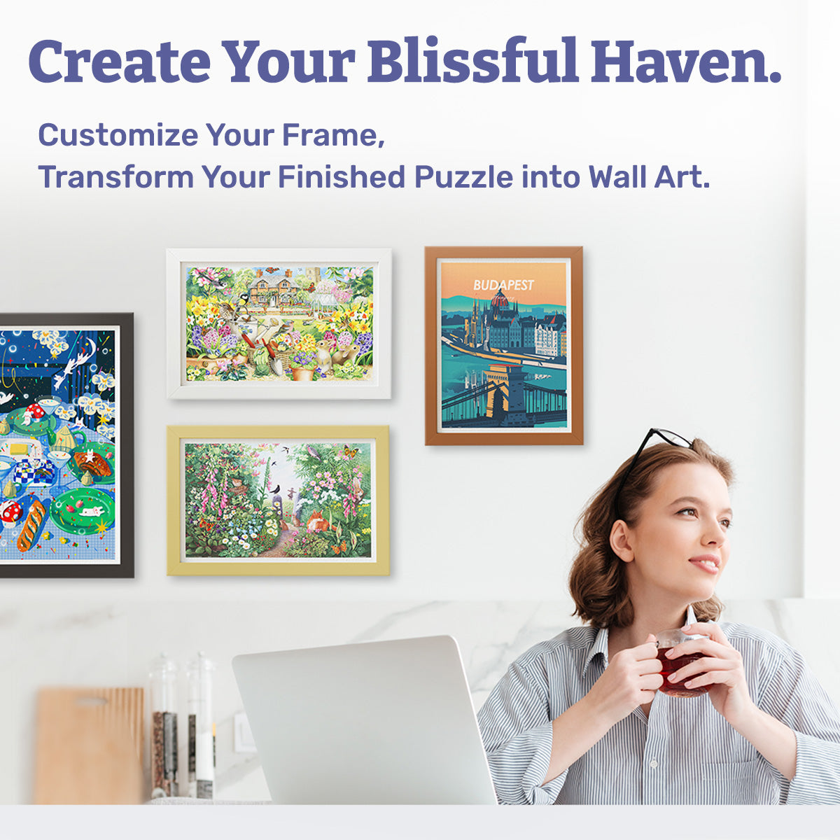 PieceRelax | customize your frame, transform your puzzle into wall art