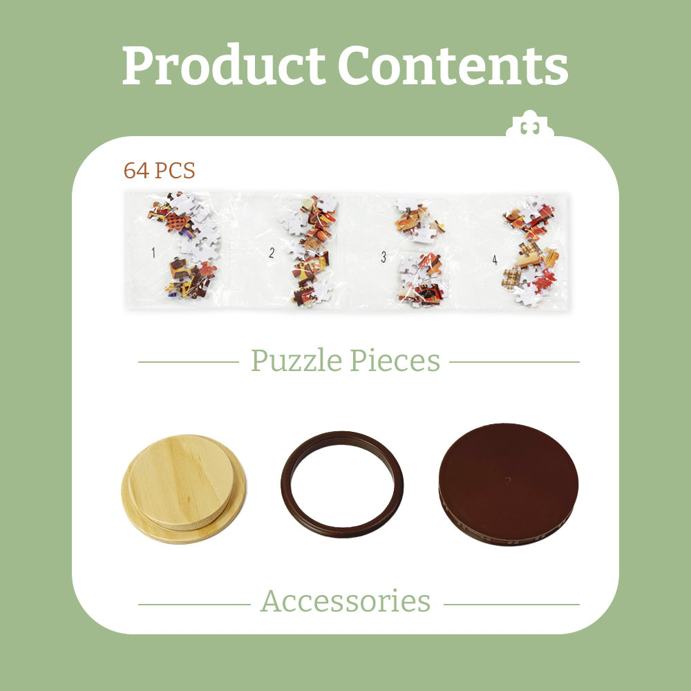 PieceRelax | Puzzle Jar 64 piece Product Contents.