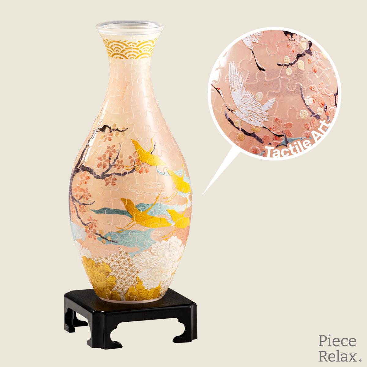 PieceRelax| Puzzle Vase - Celebrate the elegance of spring! This unique puzzle vase features intricate designs and soft, spring-inspired colors. It’s not just a puzzle—it’s a masterpiece you can proudly display. With PieceRelax, you’ll always get there, one elegant piece at a time.