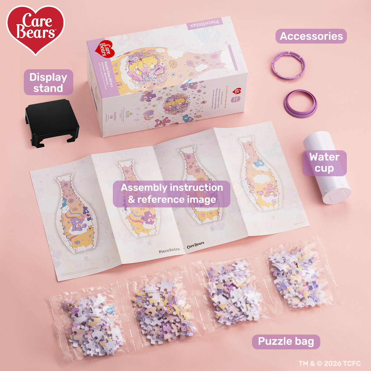It’s another pink, love-filled day with Care Bears™—why not capture that feeling in a vase full of joy?