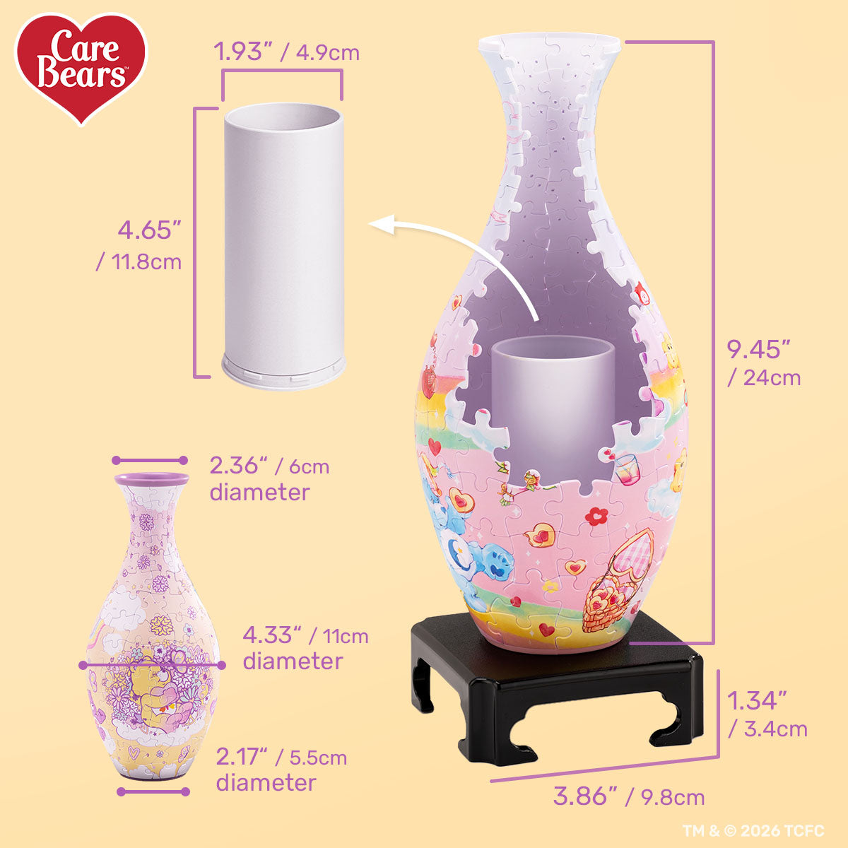 It’s another pink, love-filled day with Care Bears™—why not capture that feeling in a vase full of joy?