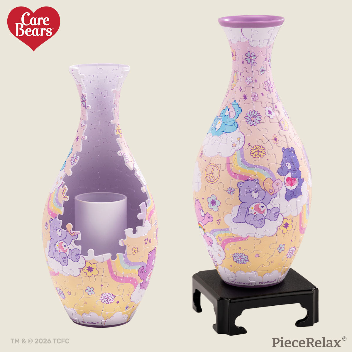 ちびくまcocolilou toybear 【お取置き中】布花 ビオラとすみれ PieceRelax - Care Bears™ - Blooming Love