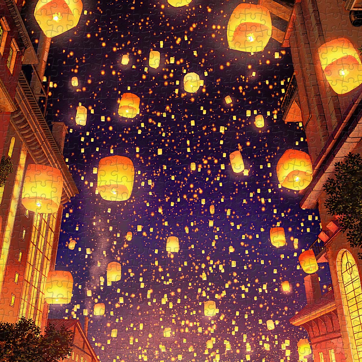 Sky Lantern Festival - PieceClicks 1008 Piece (1000pc Size) Jigsaw