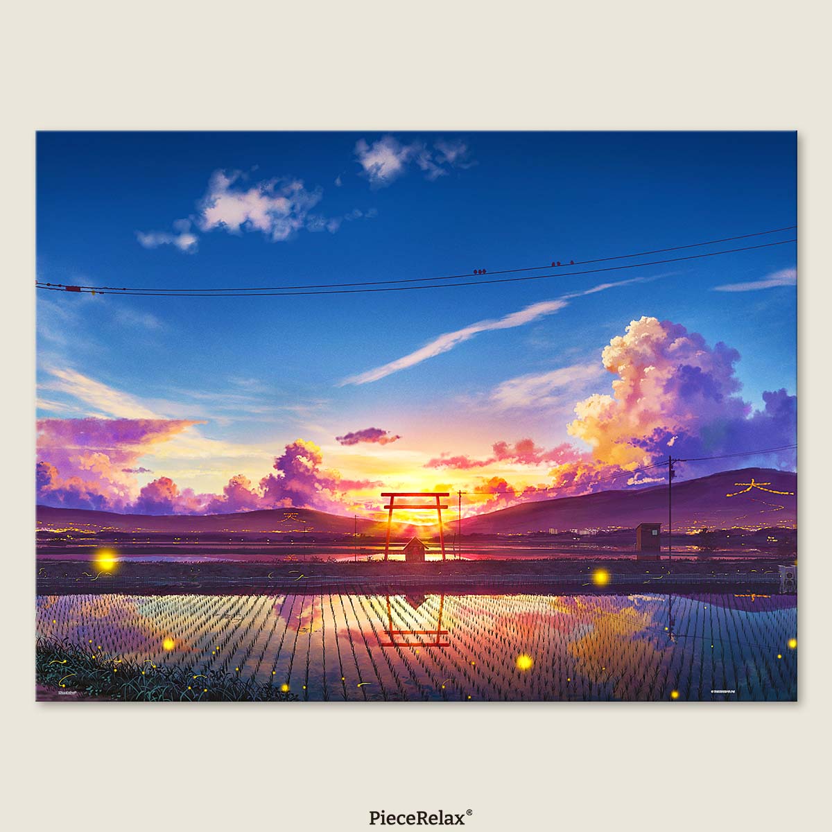 トリシア・ブチャナン・ベンソン、【Stich Sunset】 Sunset of Shinden - PieceClicks 1008 Piece (1000pc Size) Jigsaw
