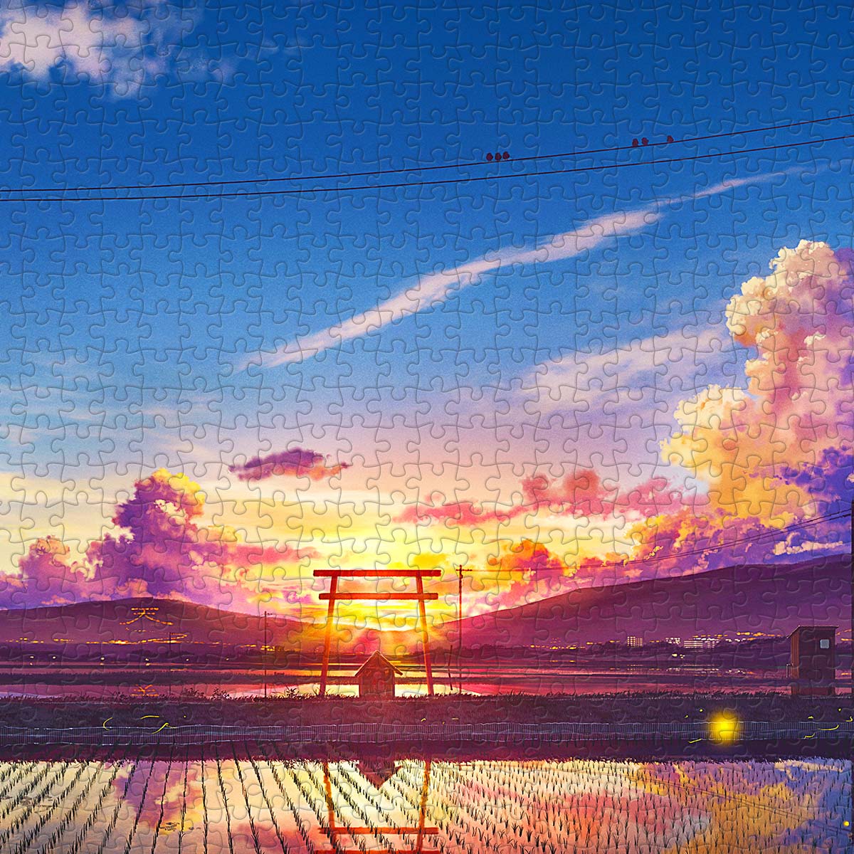 【Sunset】 Sunset of Shinden - PieceClicks 1008 Piece (1000pc Size) Jigsaw