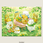 Enjoy a delightful spring picnic with an adorable little bear — savor rice rolls, fresh bread, and crispy fried treats in the great outdoors. You’ll Always Get There with PieceRelax.
