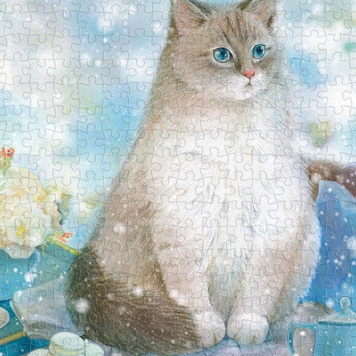 Cozy up with a fluffy cat on a snowy day — the perfect winter puzzle for cat lovers. You’ll Always Get There with PieceRelax.