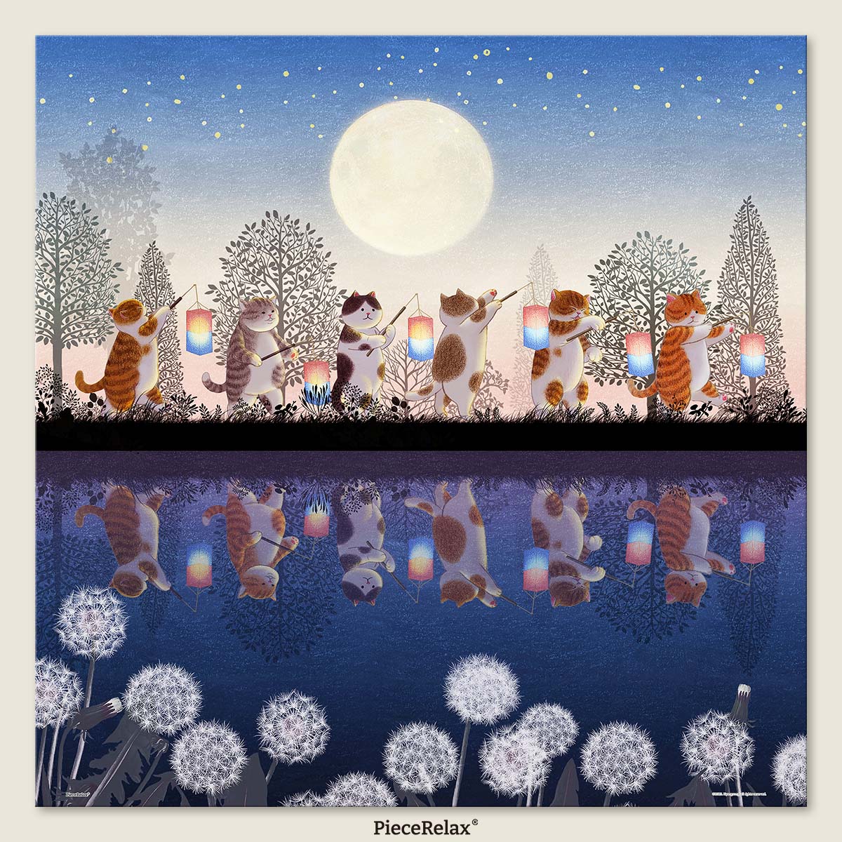 Step into a moonlit adventure with a parade of curious cats — and discover a world beyond your dreams. You’ll Always Get There with PieceRelax.