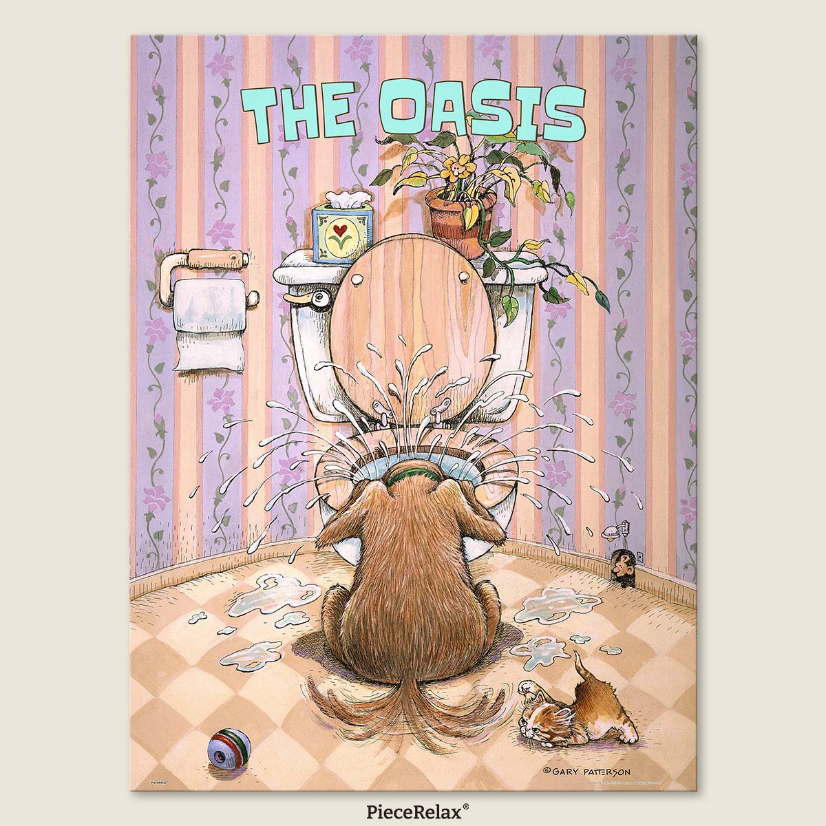 Has your home ever turned into a splash zone thanks to your playful pup? Does your green oasis still make a surprise appearance? This puzzle celebrates those muddy, magical moments.