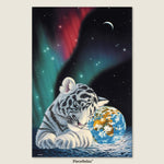 Animals born of nature, dancing lights in the sky — under the aurora, we are all one.
Bigger pieces, easier to handle.