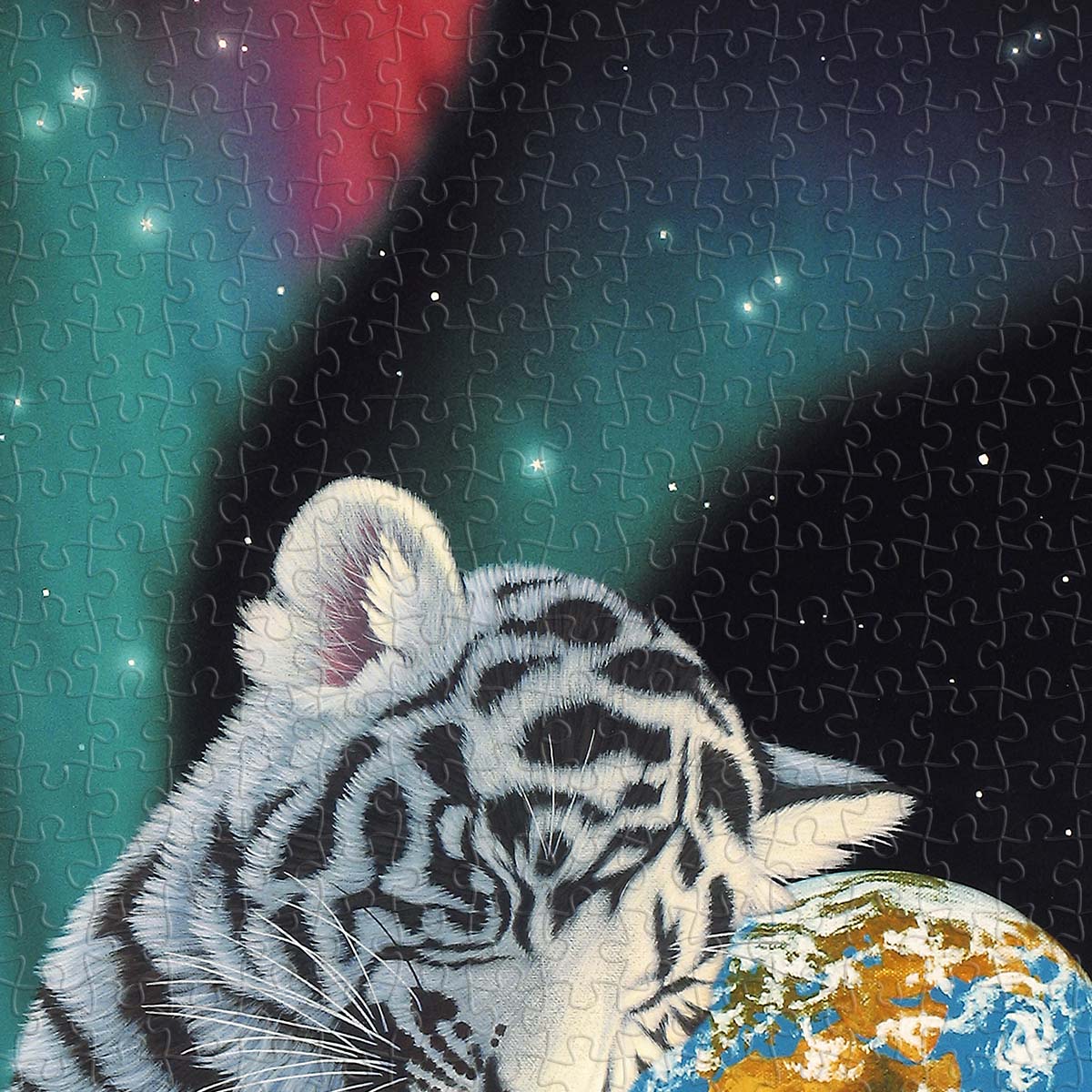 Animals born of nature, dancing lights in the sky — under the aurora, we are all one.
Bigger pieces, easier to handle.