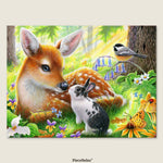 Where woodland creatures live side by side — experience the harmony of nature in every piece.