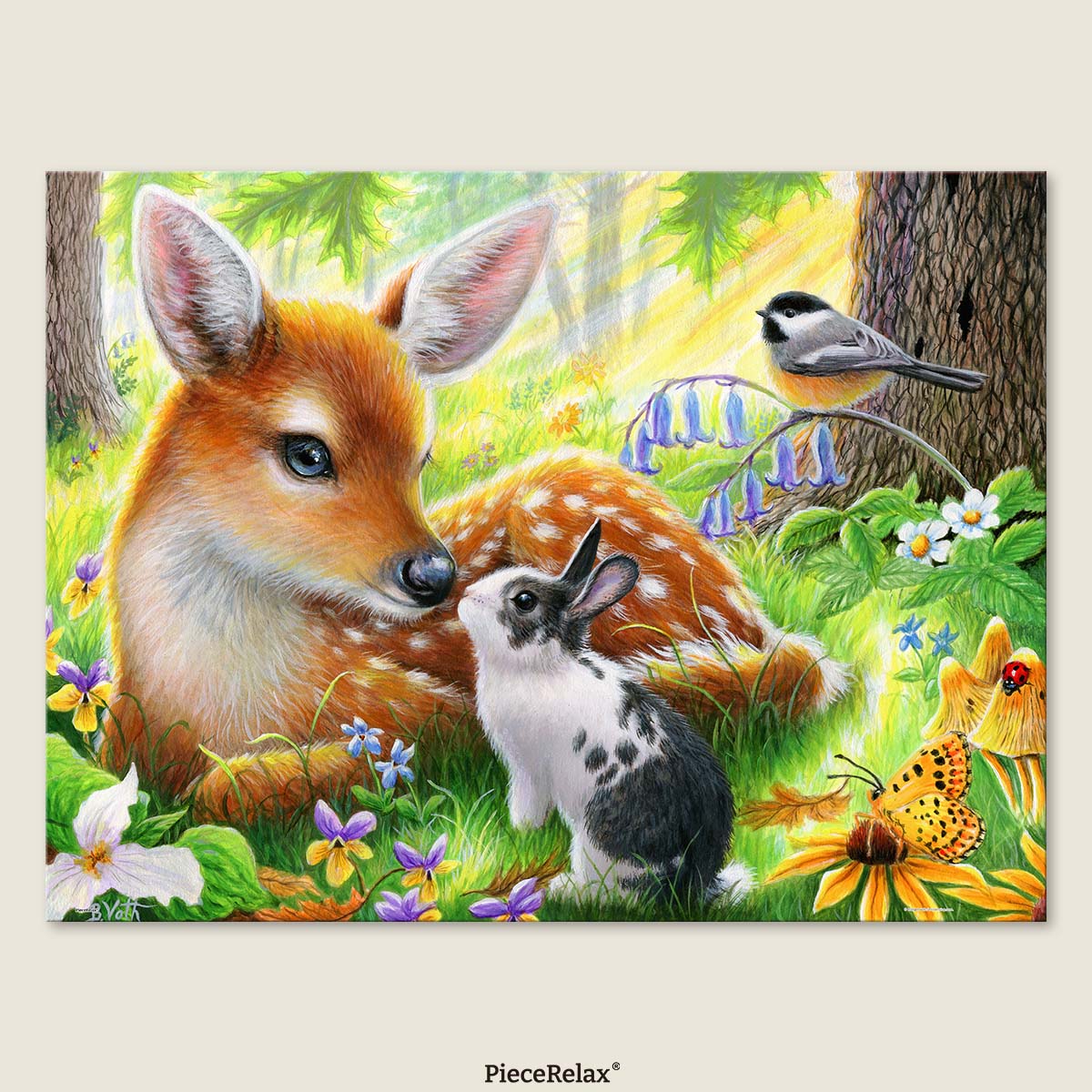 Where woodland creatures live side by side — experience the harmony of nature in every piece.