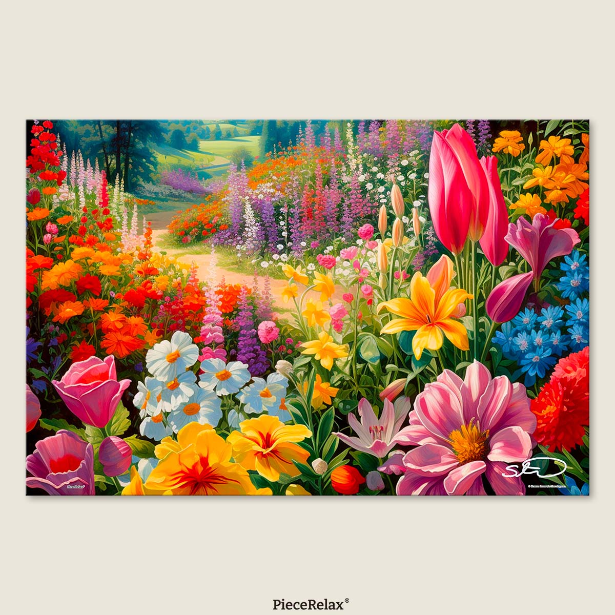 Bursting with colors and blooming scents — this floral puzzle is a feast for the senses.