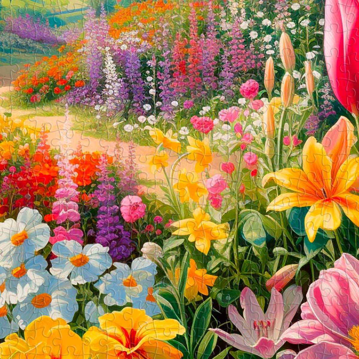 Bursting with colors and blooming scents — this floral puzzle is a feast for the senses.