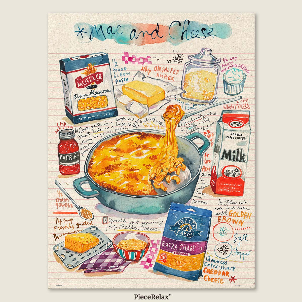 Cook up fun with every piece — this puzzle is a recipe for cheesy delight.