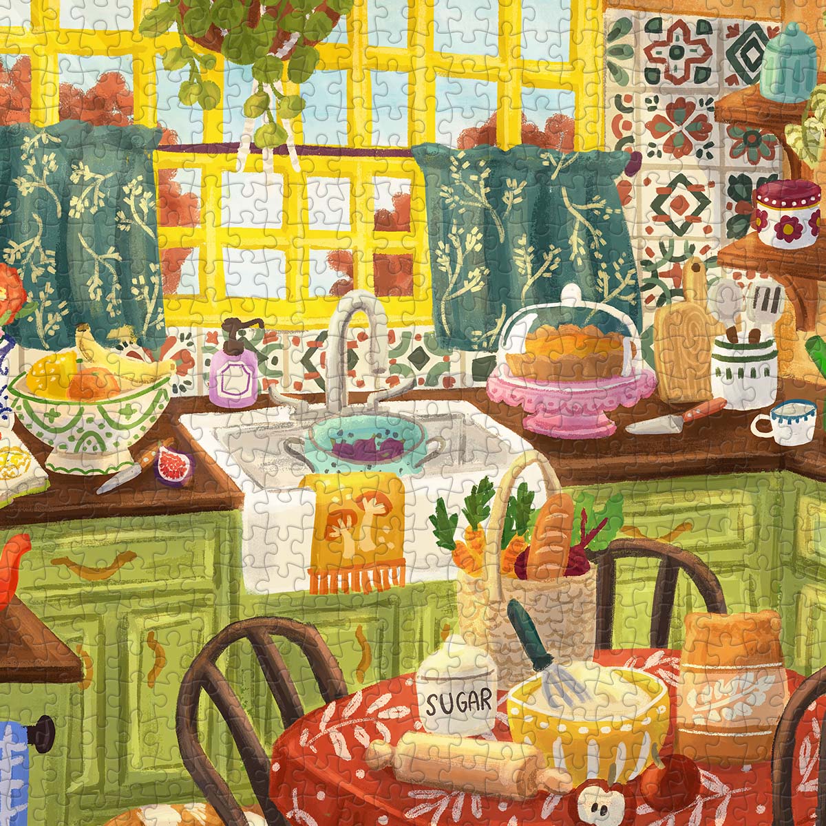 A sunlit kitchen full of warmth, memories, and the simple joys of home.