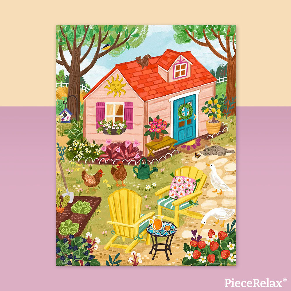 U1096 - 1000 Piece - Whimsy Garden House