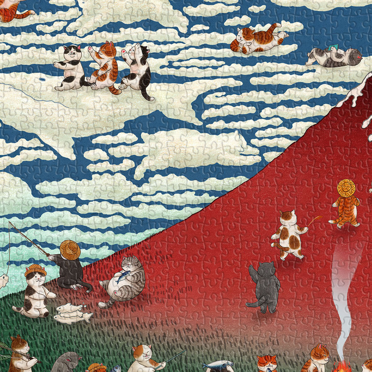 Follow the Cats on a Fun Adventure up Mount Fuji.