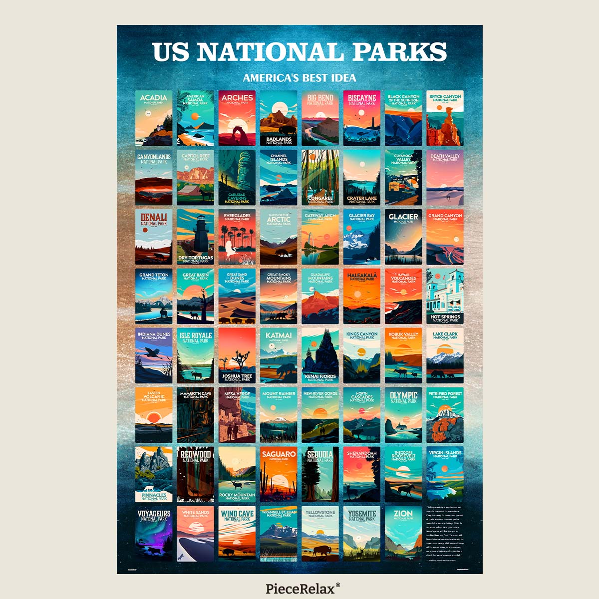 Explore the complete U.S. National Parks puzzle series — perfect for nature lovers and adventure seekers. Start your collection today!