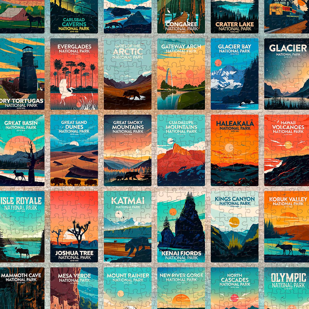 Explore the complete U.S. National Parks puzzle series — perfect for nature lovers and adventure seekers. Start your collection today!