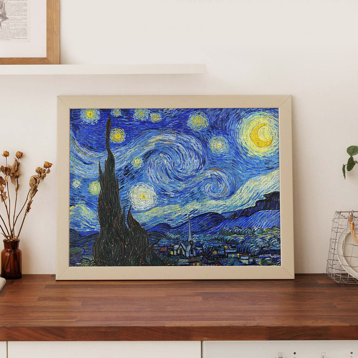 The swirling skies, glowing stars, and vibrant blues of The Starry Night now come alive as a stunning tabletop masterpiece — ready to be built, admired, and cherished right in your own home.