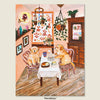 A delightful tea-time moment with your furry friend.