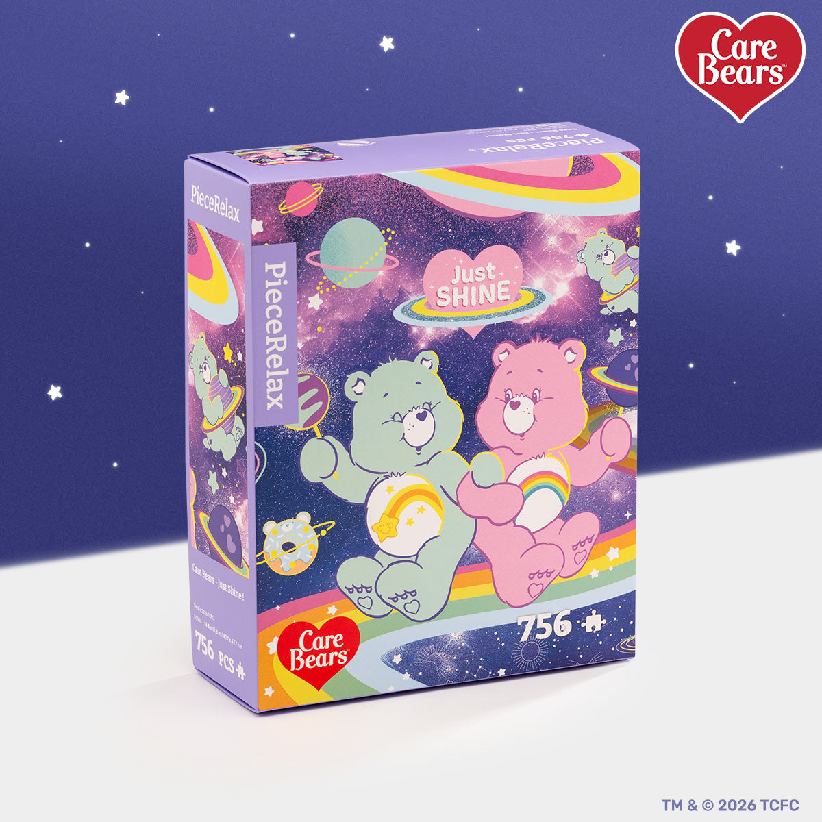 Shine across the universe with Wish Bear™ and Cheer Bear™ by your side.