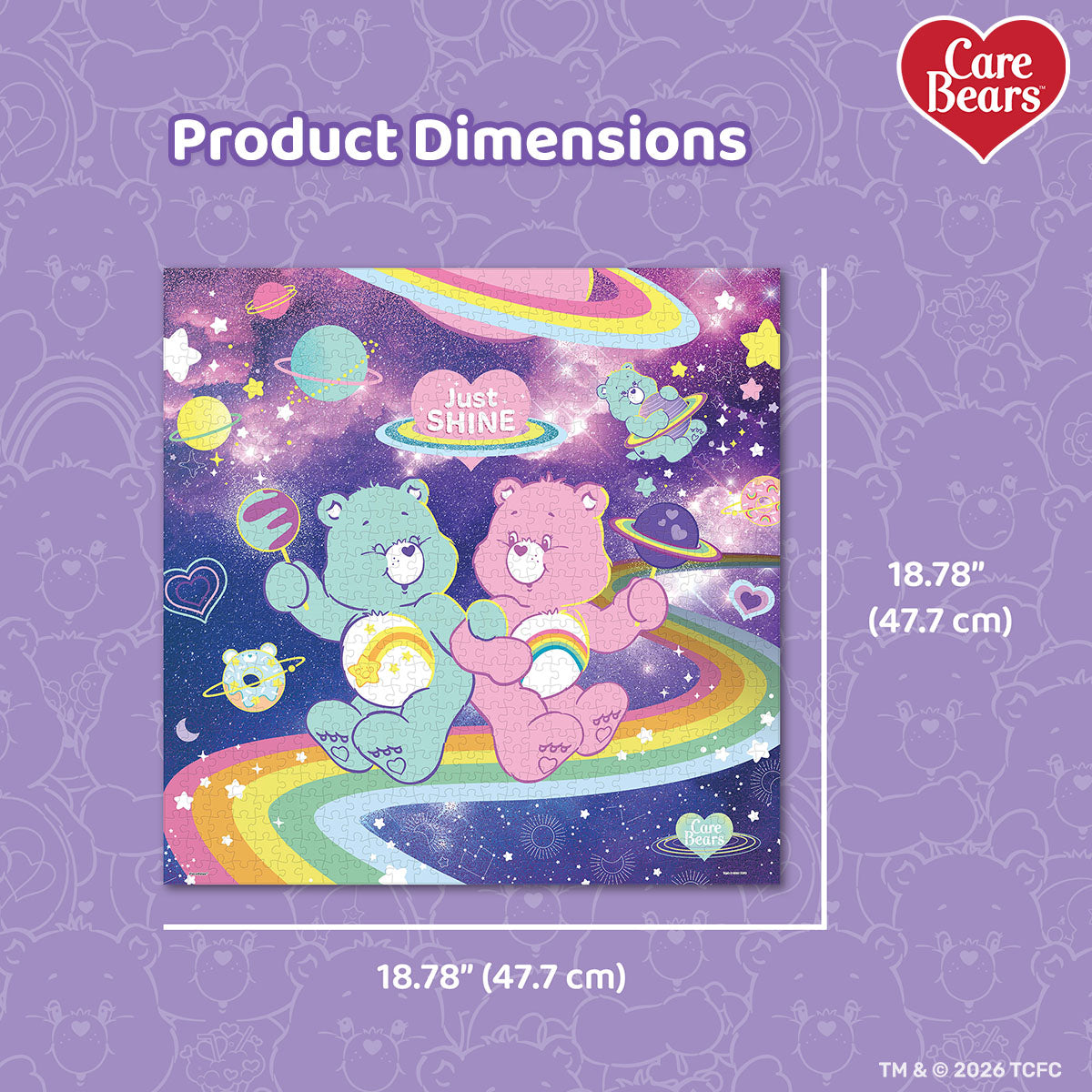 Shine across the universe with Wish Bear™ and Cheer Bear™ by your side.