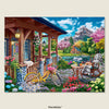 Where cozy cottages and vibrant colors gather by the lake — a puzzle full of delight.
