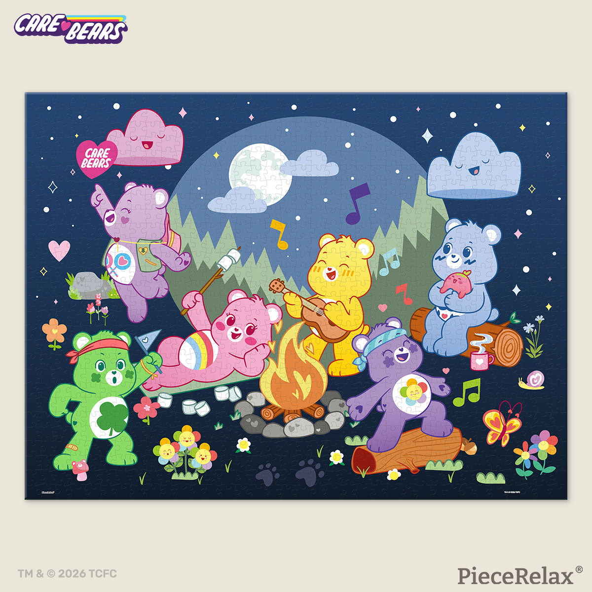 Join Care Bears™ for a cozy campfire party—everything’s bound to go perfectly with Good Luck Bear™ around! A puzzle full of warmth, laughter, and just the right amount of magic.