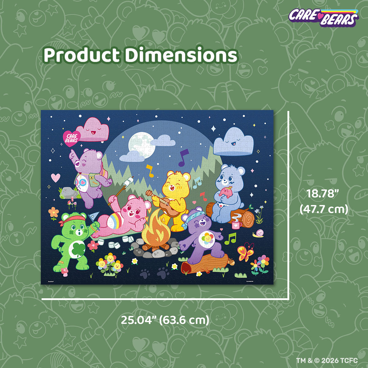 Join Care Bears™ for a cozy campfire party—everything’s bound to go perfectly with Good Luck Bear™ around! A puzzle full of warmth, laughter, and just the right amount of magic.