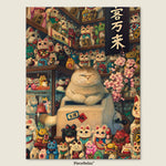 Lucky cats all in a row, bringing prosperity your way. You’ll Always Get There with PieceRelax.