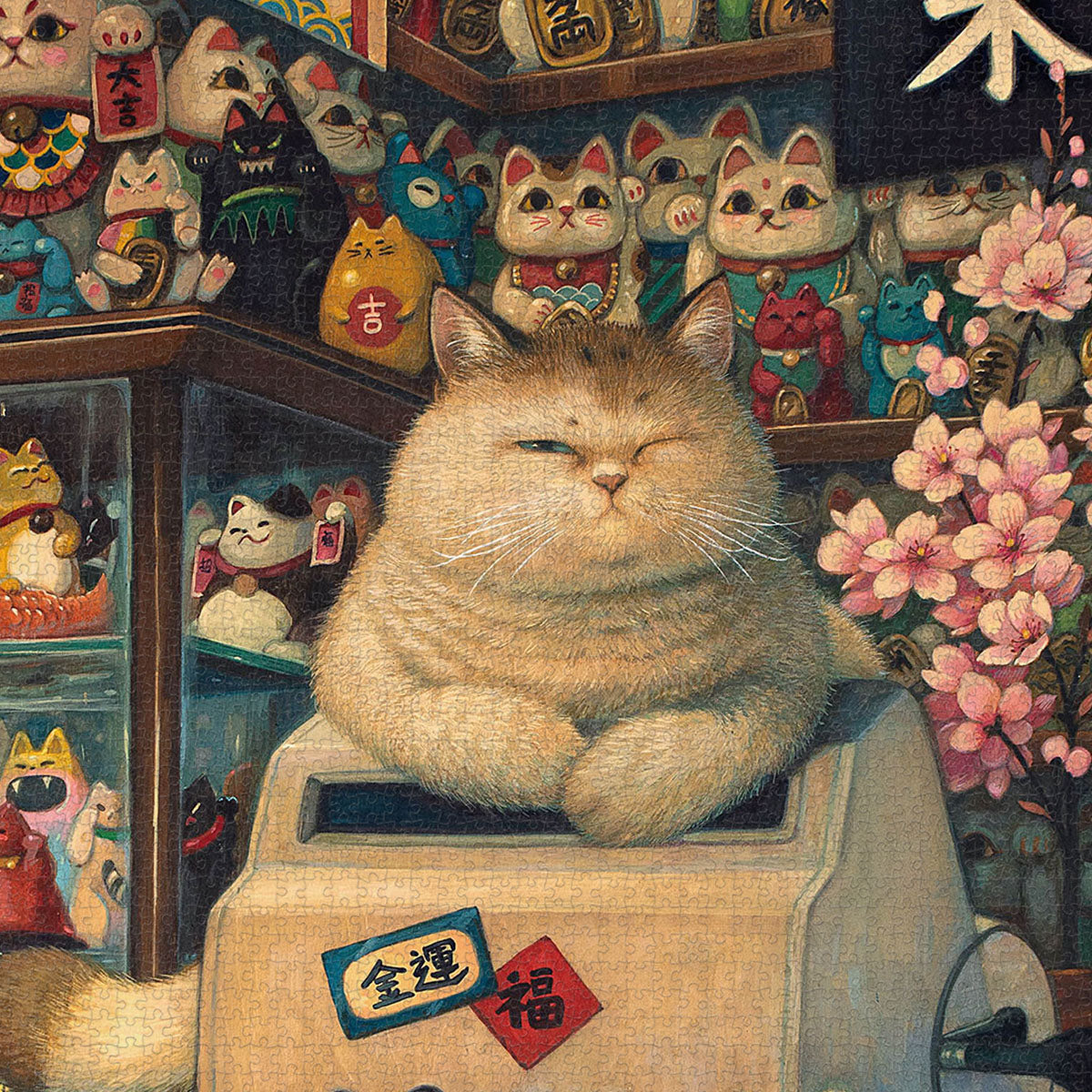 Lucky cats all in a row, bringing prosperity your way. You’ll Always Get There with PieceRelax.
