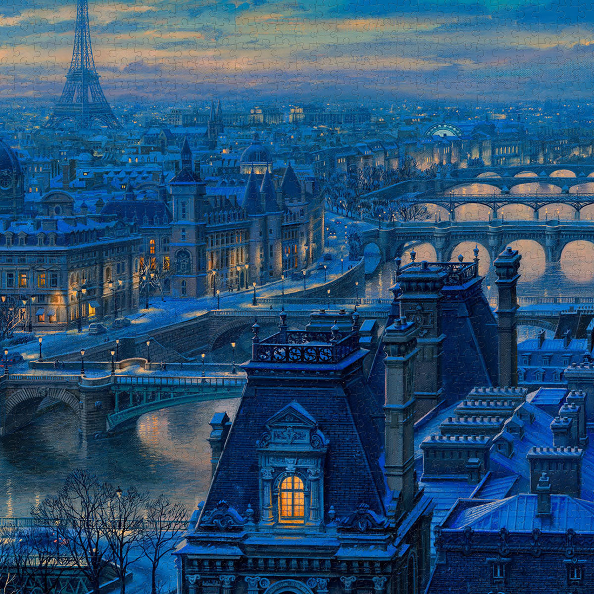 Paris Scenery – A Home Guarded by the Seine River.