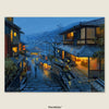 Japan Scenery – A Rainy Night in Kyoto.