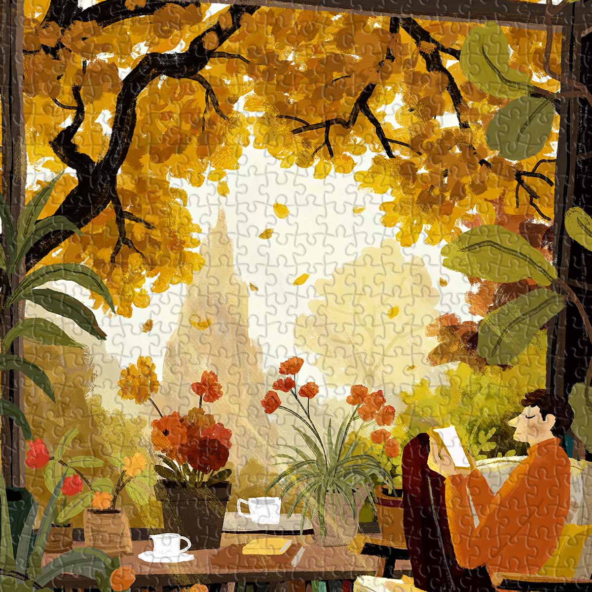 Bask in the glowing magic of an autumn afternoon. Let the radiant golden light fill your home with warmth and seasonal serenity.