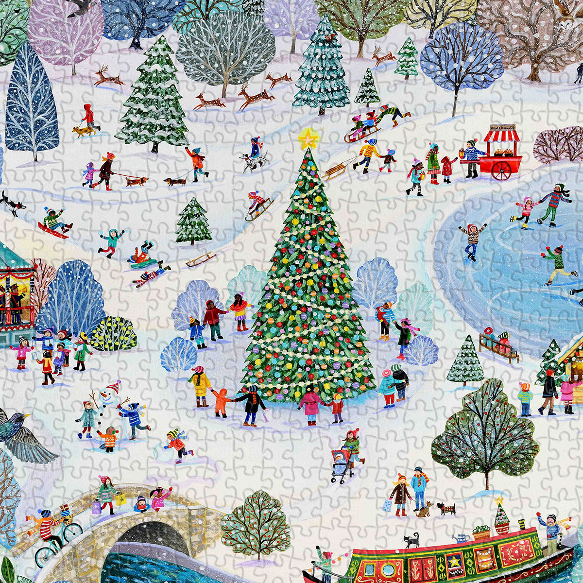 Welcome to a snowy world and skiing paradise! Can you hear the laughter and joy echoing across the ski slopes? Piece together your own winter wonderland today!
Bigger pieces, easier to handle.