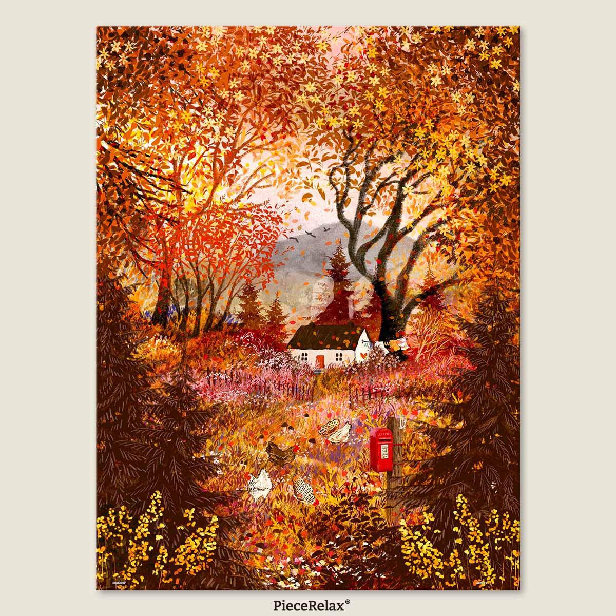 A world painted in deep crimson maples is autumn’s most romantic message to us. Bring this breathtaking seasonal masterpiece home and infuse your space with the warm, cozy essence of fall.