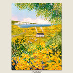 Gaze at the majestic Seven Sisters cliffs across a beautiful field of yellow blooms. A stunning coastal escape for your home.