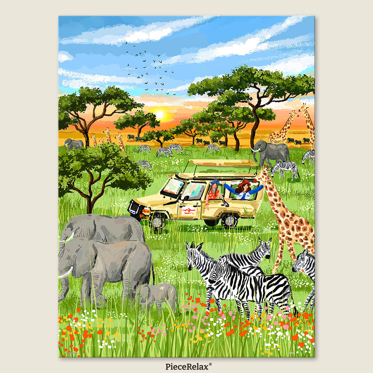 Experience the African safari that everyone has always dreamed of. Step right into the heart of the wild and embrace the boundless freedom of the savanna today!
Bigger pieces, easier to handle.