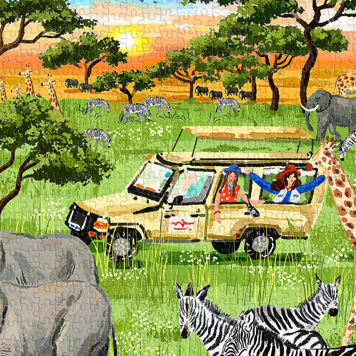 Experience the African safari that everyone has always dreamed of. Step right into the heart of the wild and embrace the boundless freedom of the savanna today!
Bigger pieces, easier to handle.