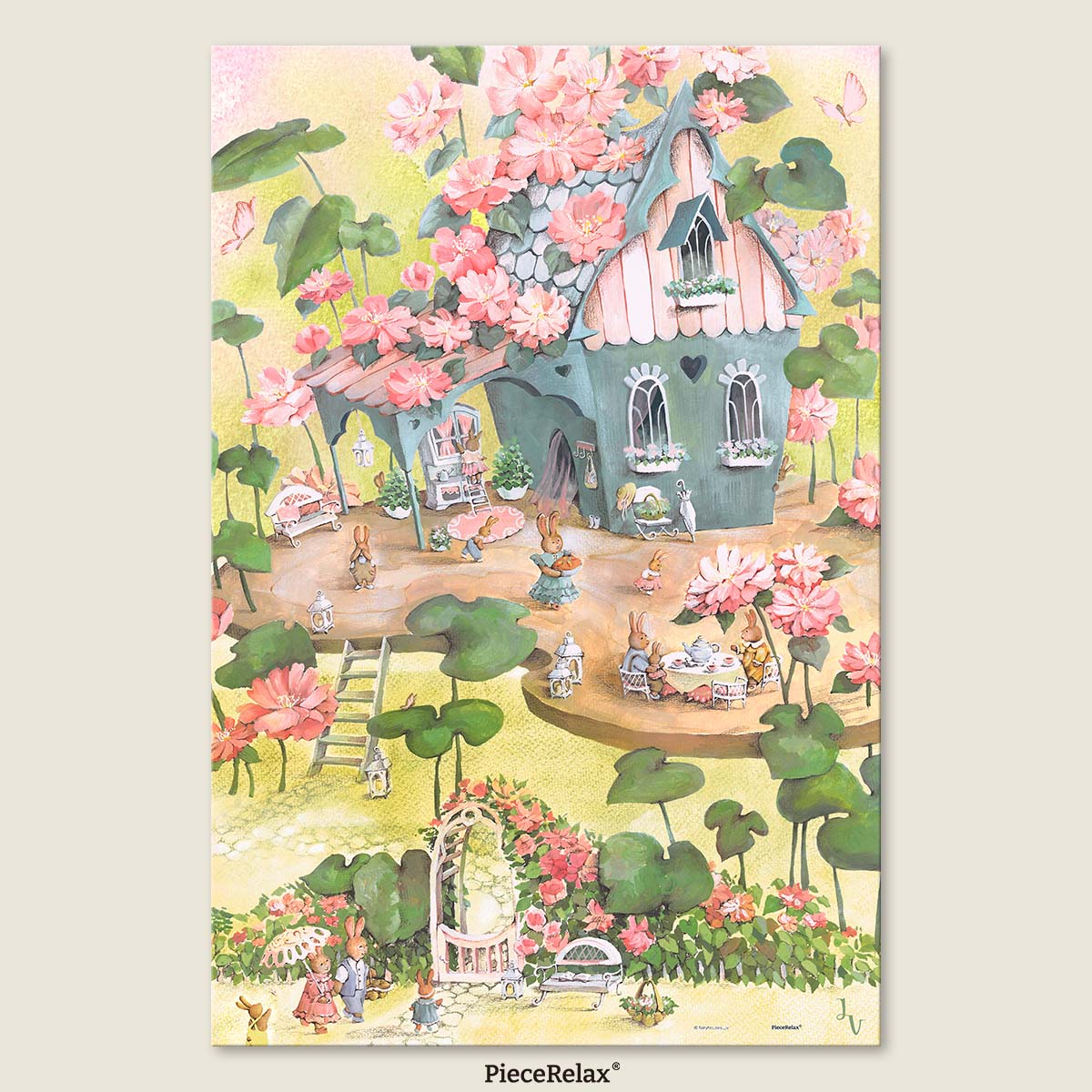 Join a little rabbit's daily adventure in a magical, blooming garden.