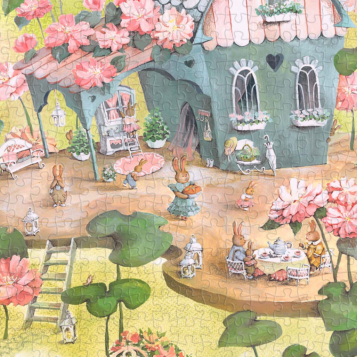 Join a little rabbit's daily adventure in a magical, blooming garden.