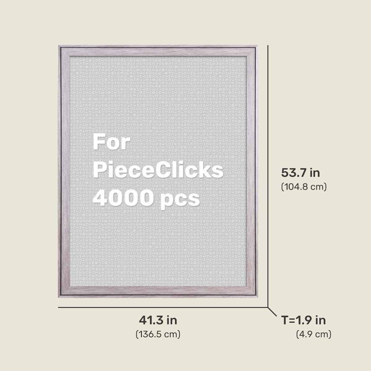 Your top choice for PieceClicks puzzle display (fits product codes starting with U). Assemble a professional frame easily with simple tools for the perfect puzzle showcase.