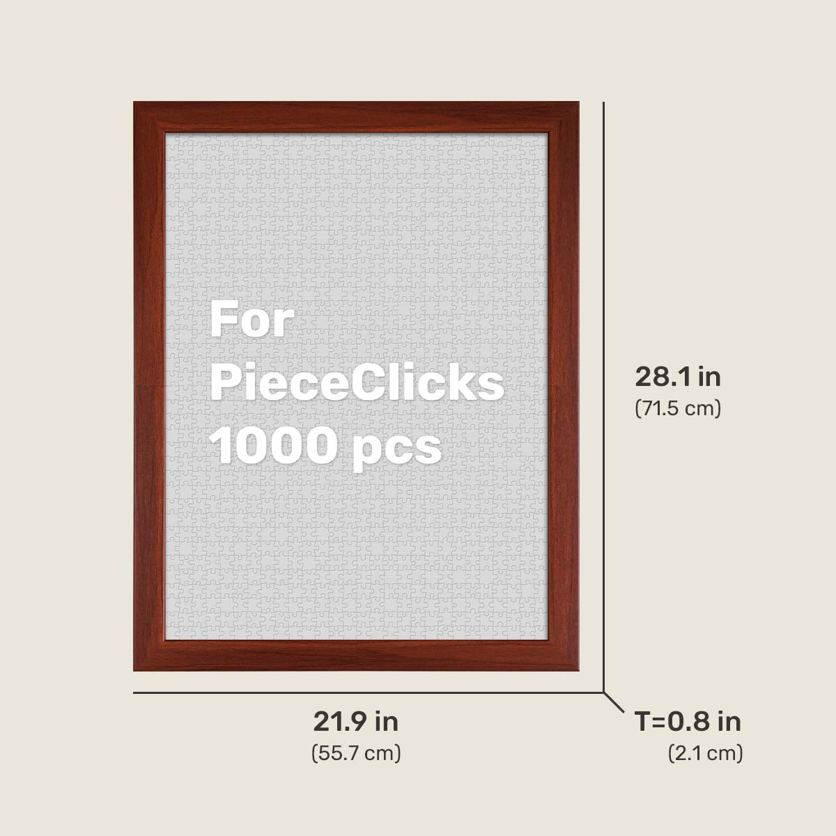 Your top choice for PieceClicks puzzle display (fits product codes starting with U). Easy to build and effortless to decorate, it complements any space beautifully.