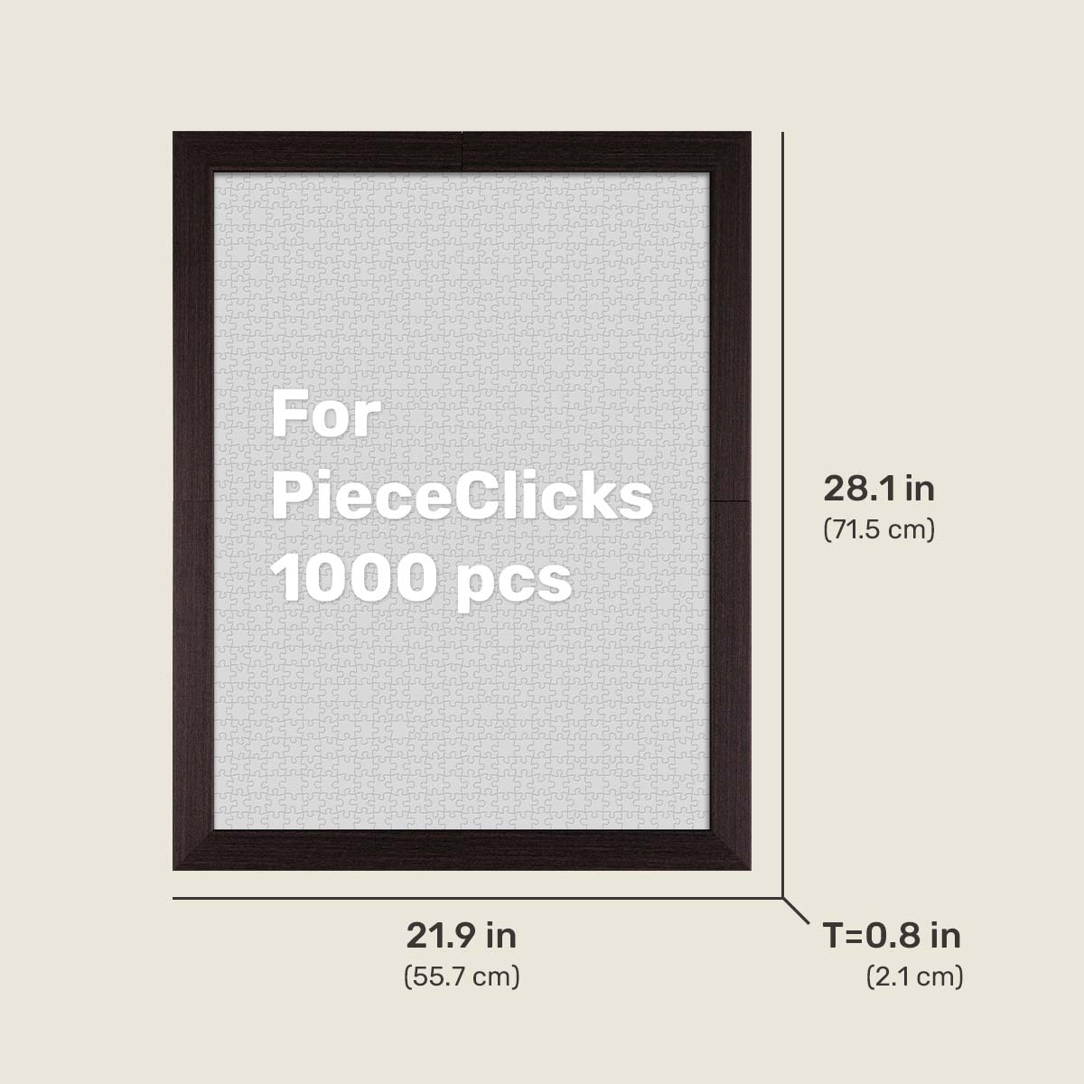 Your top choice for PieceClicks puzzle display (fits product codes starting with U). Easy to build and effortless to decorate, it complements any space beautifully.