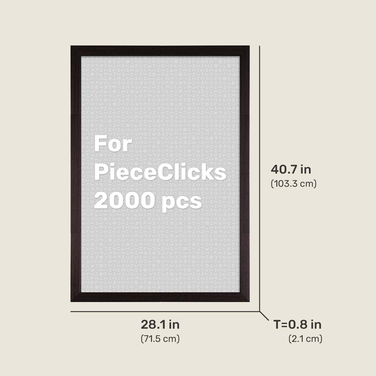 Your top choice for PieceClicks puzzle display (fits product codes starting with U). Easy to build and effortless to decorate, it complements any space beautifully.