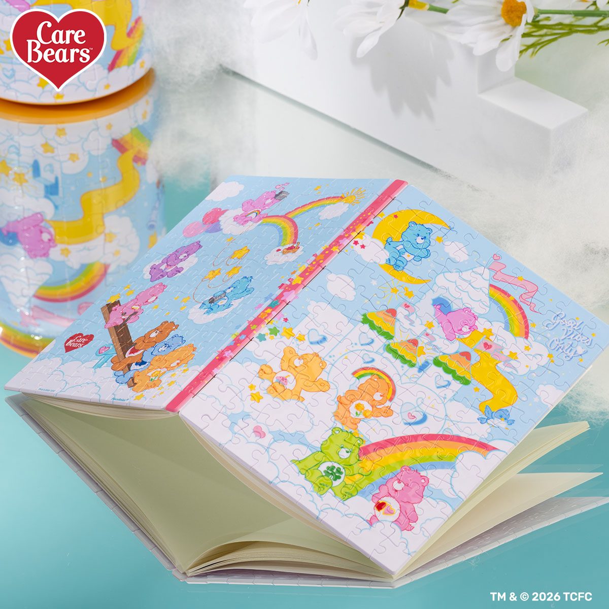 Play your heart out in Rainbow Park with Care Bears™—and write down every happy moment to keep it shining. Because joy feels even brighter when you capture it on the page.
